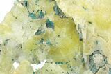 Lemon-Yellow Brucite In Blue-Green Matrix - Pakistan #248569-2